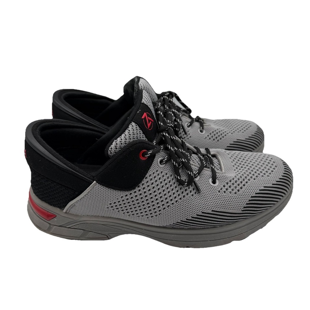Zeba Hands Free Slip-On Walking Shoes Mens 11‎ Steel Onyx Grey Sneakers Comfort